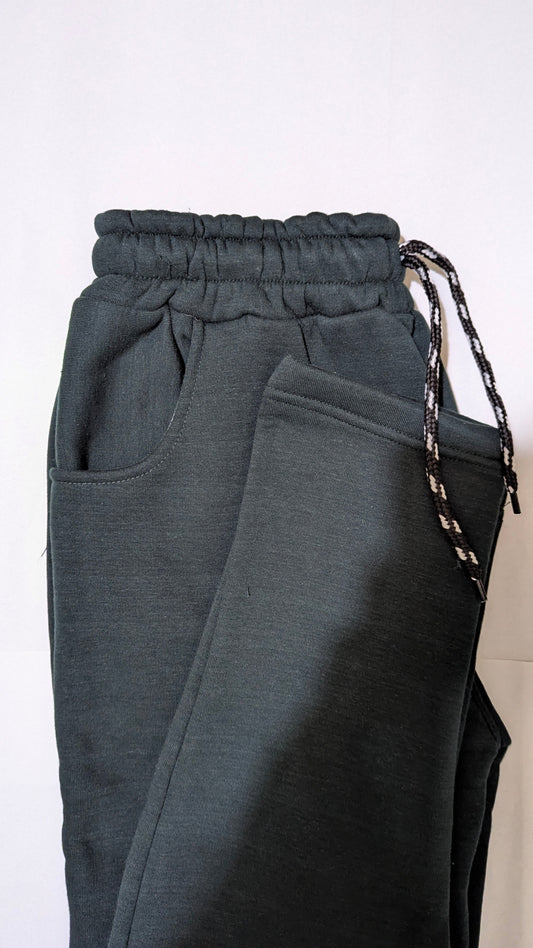 Premium Black Jogger Pants with Drawstring Comfort